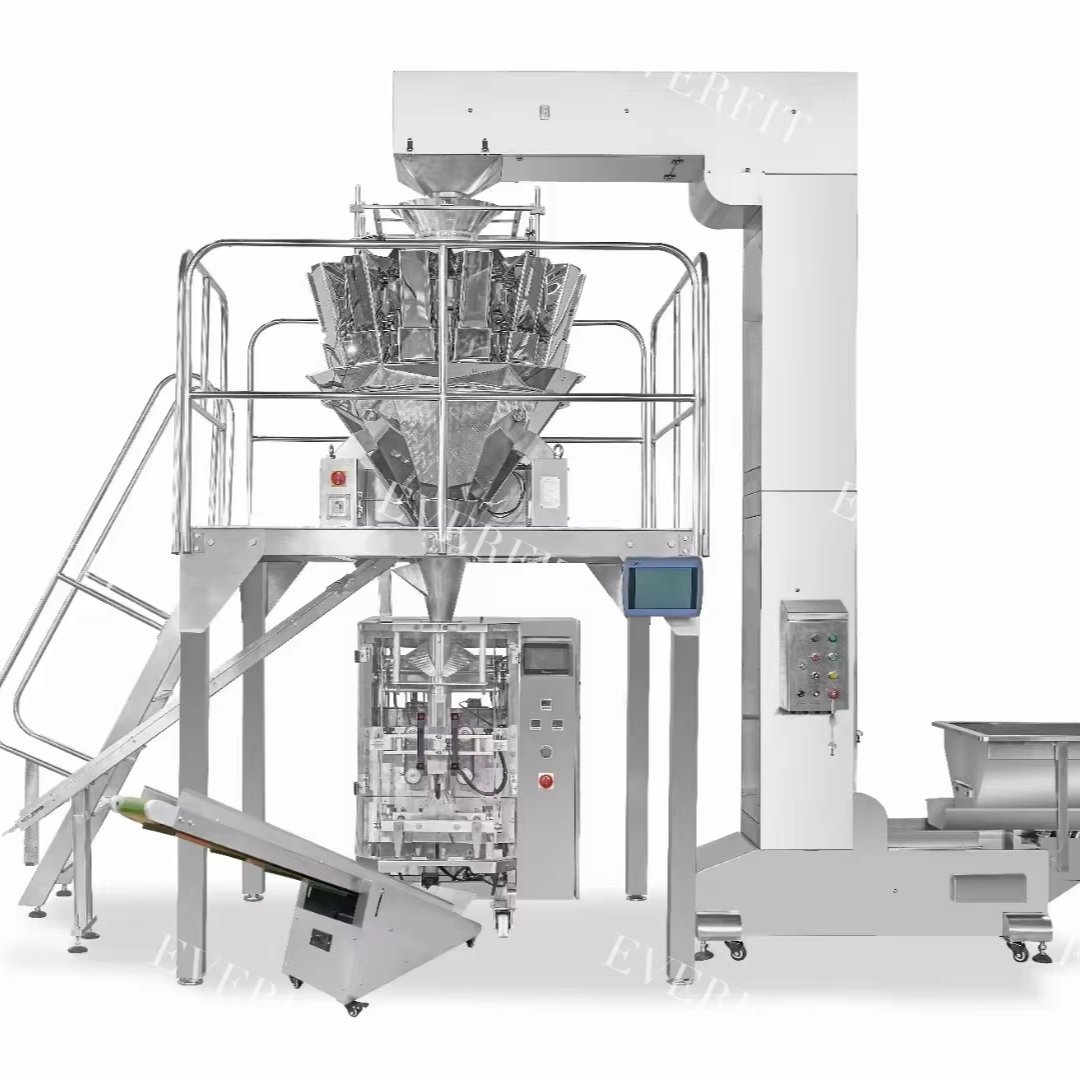 Puffed Food Potato Chips Banana Chips Packing Machine Full Auto Production Line With High Quality